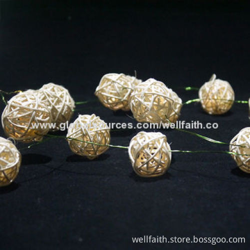 Fantastic Christmas tree string lights with Woven ball